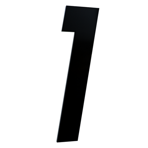 Número 130mm Garbo Font - Preto - Metalmidia 1