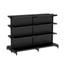 Ver imagem 1 de Gondola Centro 137 Fit Ate 2 Metros Preto 16 Bandeja Sp Etiqueta