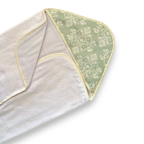 Toalha C/capuz Poliéster Estampada - Provençal Verde