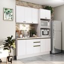 Ver imagem 1 de Cozinha Compacta Celeste Kappesberg 100% Mdf Branco 190cm