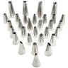 Jogo Bico de Confeitar Inox com 30 Unidades - 1
