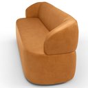 Ver mais imagens de Sofá 3 Lugares Orgânico Sala de Estar Living 205cm Carmen F04 Couríssimo Whisky - Lyam Decor