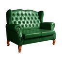 Ver imagem 2 de Namoradeira Chesterfield Imperador Sofá Vintage Capitonê - Couríssimo Verde