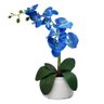 Arranjo de Orquídea flor artificial no vaso - Azul - 1