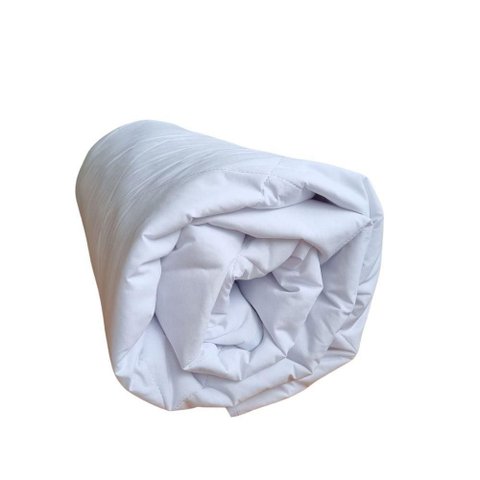 Edredon Solteiro Matelassado Algodão Hotel Branco