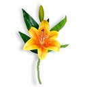 Ver imagem 1 de Haste Flor de Lírio Amarela Alta Qualidade 36cm