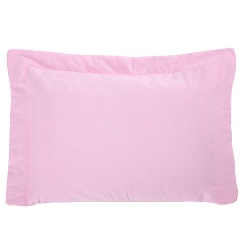 Porta Travesseiro Bell Percal 150 Fios 1 Peça 100% Algodão - Rosa
