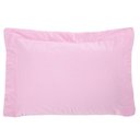 Ver imagem 1 de Porta Travesseiro Bell Percal 150 Fios 1 Peça 100% Algodão - Rosa