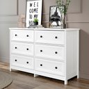 Ver imagem 1 de Cômoda 6 Gavetas Com Divisoria Ditália Dm-217 Branco