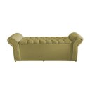 Ver imagem 3 de Kit Dubaí Cabeceira de Cama Box Casal e Recamier Baú Solteiro 90 Cm Suede Bege Eli Móveis