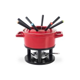 Panela de Fondue em Cerâmica com 13 Peças Vermelho - Brinox - 2