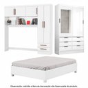 Ver imagem 1 de Guarda Roupa Sevilha com Espelho e Cama Casal Carioca Móveis Branco