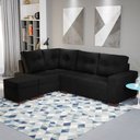 Ver imagem 5 de Sofá de Canto com Puff 6 Lugares 238cm Gávea