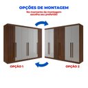 Ver imagem 7 de Guarda-Roupa Casal Ripado 100% MDF 6 Portas 6 Gavetas Paris Plus Marrom/Castanho/Off White