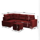 Ver imagem 3 de Sofá de Canto com Puff 7 Lugares 238cm Gávea