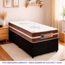 Ver imagem 2 de Cama Box Solteiro Suede + Colchão Molas Ensacadas Texas Prime Colchões 88cm - Suporta até 120 Kg