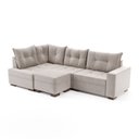 Ver imagem 4 de Sofá de Canto com Puff 7 Lugares 238cm Gloria