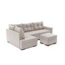 Ver imagem 6 de Sofá de Canto com Puff 7 Lugares 238cm Gloria