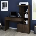 Ver imagem 2 de Estante Escrivaninha 1 Porta 2 Gavetas ME4143 Rústico - Tecno Mobili