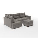 Ver imagem 6 de Sofá de Canto com Puff 7 Lugares 238cm Gloria