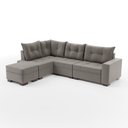 Ver imagem 5 de Sofá de Canto com Puff 7 Lugares 238cm Gloria