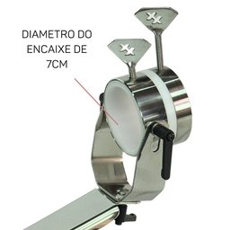Suporte de Jamon - Jamoneira Balance em Inox - Base Granito - 6