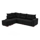 Ver imagem 5 de Sofá de Canto com Puff 7 Lugares 238cm Gloria