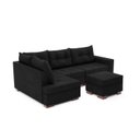 Ver imagem 6 de Sofá de Canto com Puff 7 Lugares 238cm Gloria