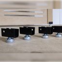 Ver imagem 2 de Biombo Liso com Detalhes 4 Folhas c/ 08 Pezinhos