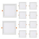 Ver imagem 1 de Kit 10 Painel de Led Quadrado Embutir Recuado 6w Bivolt Taschibra 3000k Quente