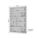 Ver imagem 4 de Estante de Livros 120cmx180cm 5 Prateleiras Seattle YesCasa