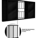 Ver imagem 3 de Janela Veneziana de Alumínio 6 Folhas com Grade e Fecho Embutido 100x200cm Lucasa Eccellente