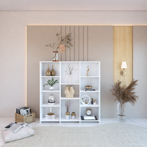 Estante para Livros Baixa 11 Prateleiras 137,5cmx136cm London Yescasa