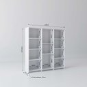 Ver imagem 3 de Estante de Livros 136CMX137,5cm Baixa 11 Prateleiras London Yescasa Branco