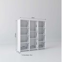 Ver imagem 3 de Estante para Livros Baixa 11 Prateleiras 137,5cmx136cm London Yescasa