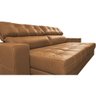Sofá de Couro Legítimo Retrátil e Reclinável 2,75m Molas Ensacadas Cama Inbox Majesty Mel - 4