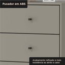 Ver mais imagens de Cômoda 4 Gavetas com Pintura UV e Pés em Metal 95x89x45cm Taupe