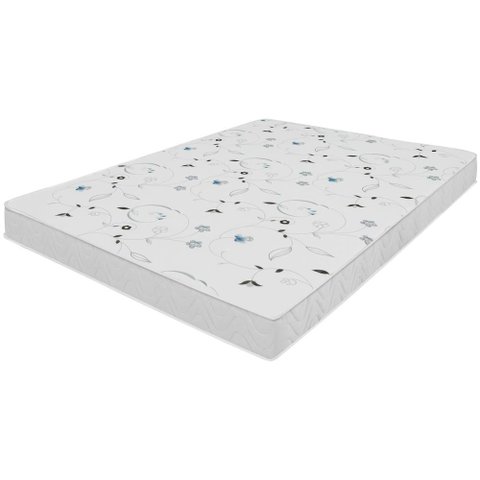 Colchão Casal Salta Liso Branco Espuma D23 138x188x14cm