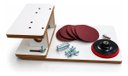Ver imagem 1 de Gabarito Lixadeira de Disco com Esmeril de Bancada 125mm com Velcro | Kit Disco de Lixa com Esmeril