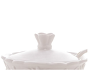 Ver imagem 6 de Açucareiro Porcelana com Tampa e Colher Alto Relevo Branco 10,5x9,5