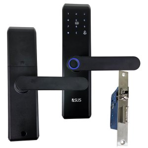 Fechadura Digital Eletronica App Celular Wifi Senha Biometria Cartao Rt Chave Abre Porta Portao Segu