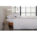 Ver imagem 4 de Jogo de Cama Casal Sublime Branco C/ Ponto Cheio Azul Marinho 4 Peças Buddemeyer