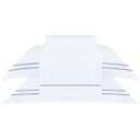 Ver imagem 1 de Jogo de Cama Casal Sublime Branco C/ Ponto Cheio Azul Marinho 4 Peças Buddemeyer