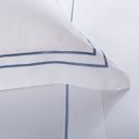 Ver imagem 3 de Jogo de Cama Casal Sublime Branco C/ Ponto Cheio Azul Marinho 4 Peças Buddemeyer