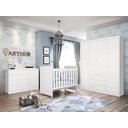 Ver imagem 3 de Cômoda de Bebê com 1 Porta e 4 Gavetas Bonny Branco Fosco Reller