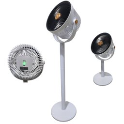Ventilador de Chao Mesa Vertical 5 Velocidades Aromaterapia Usb Bateria Recarregavel Altura Ajustave - 1