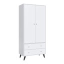 Ver imagem 3 de Quarto de Bebê Completo Berço com Guarda roupa 2 Portas 2 Gavetas Pipoca