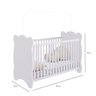 Quarto de Bebê Completo Berço com Guarda roupa 2 Portas 2 Gavetas Pipoca  - 5
