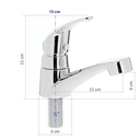 Ver imagem 5 de Torneira Lavatório Banheiro Mesa Fecho Rápido Abs Cromado