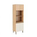 Ver imagem 2 de Torre - Quente 700x2200x520 mm 4 Pt Marrom/Mel/Off White